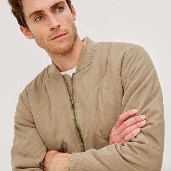 Rails NWT Peninsula Jacket Quilted Zip Up Vintage Khaki - Picture 2 of 8